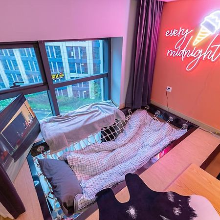 Loft Apartment With Slide Hammock With Movie Viewing Hangzhou Eksteriør billede
