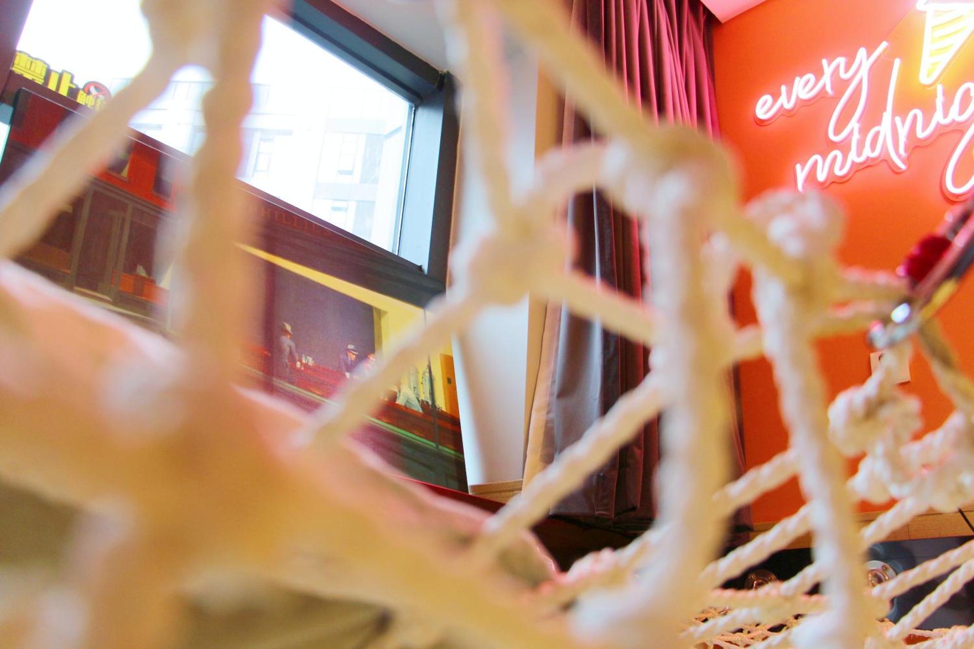 Loft Apartment With Slide Hammock With Movie Viewing Hangzhou Eksteriør billede