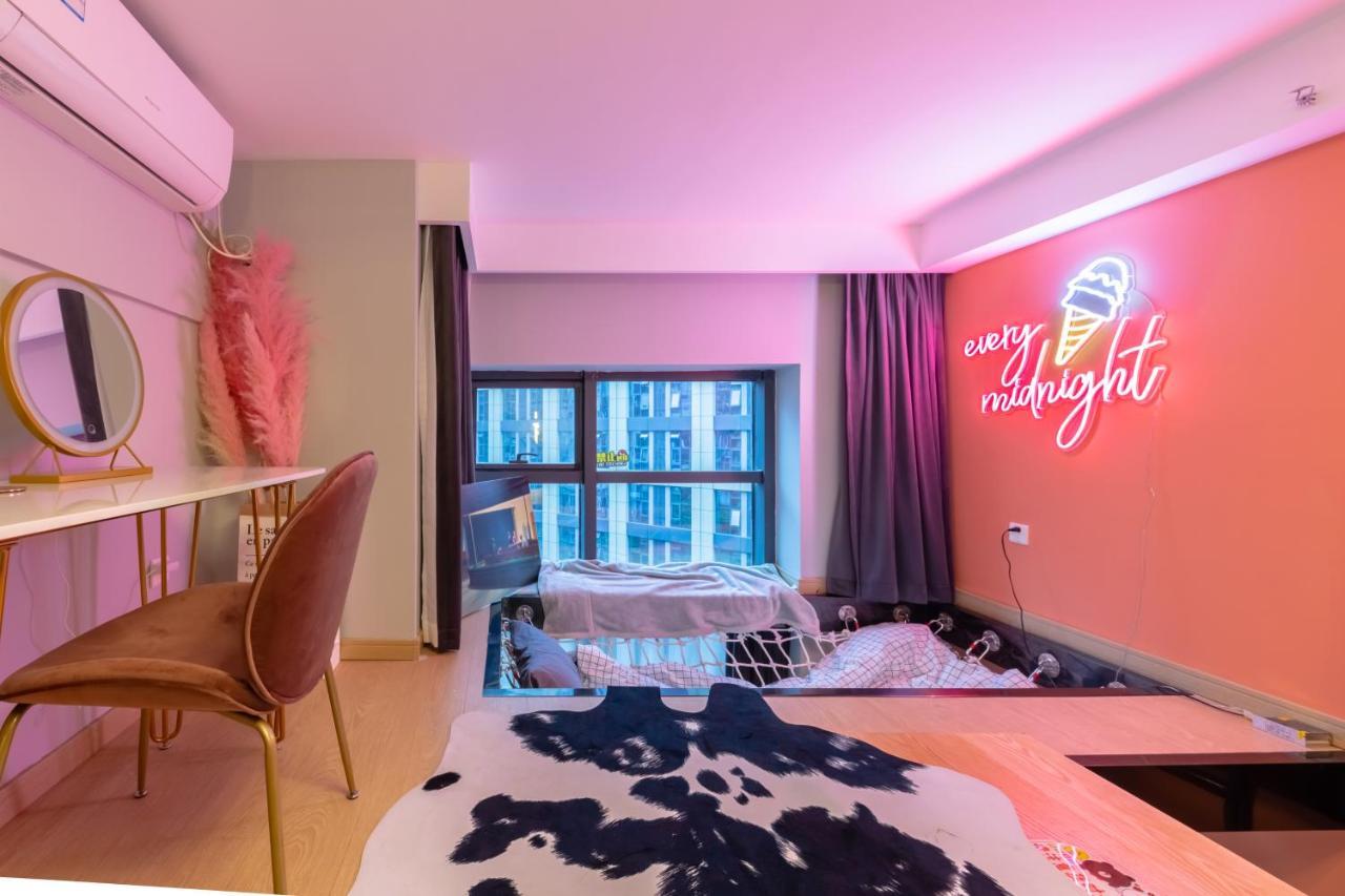 Loft Apartment With Slide Hammock With Movie Viewing Hangzhou Eksteriør billede