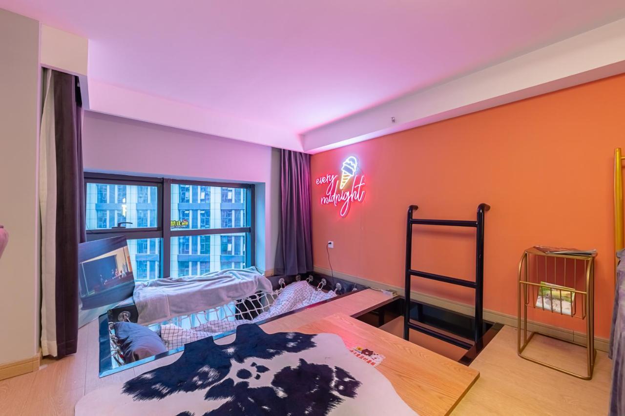 Loft Apartment With Slide Hammock With Movie Viewing Hangzhou Eksteriør billede
