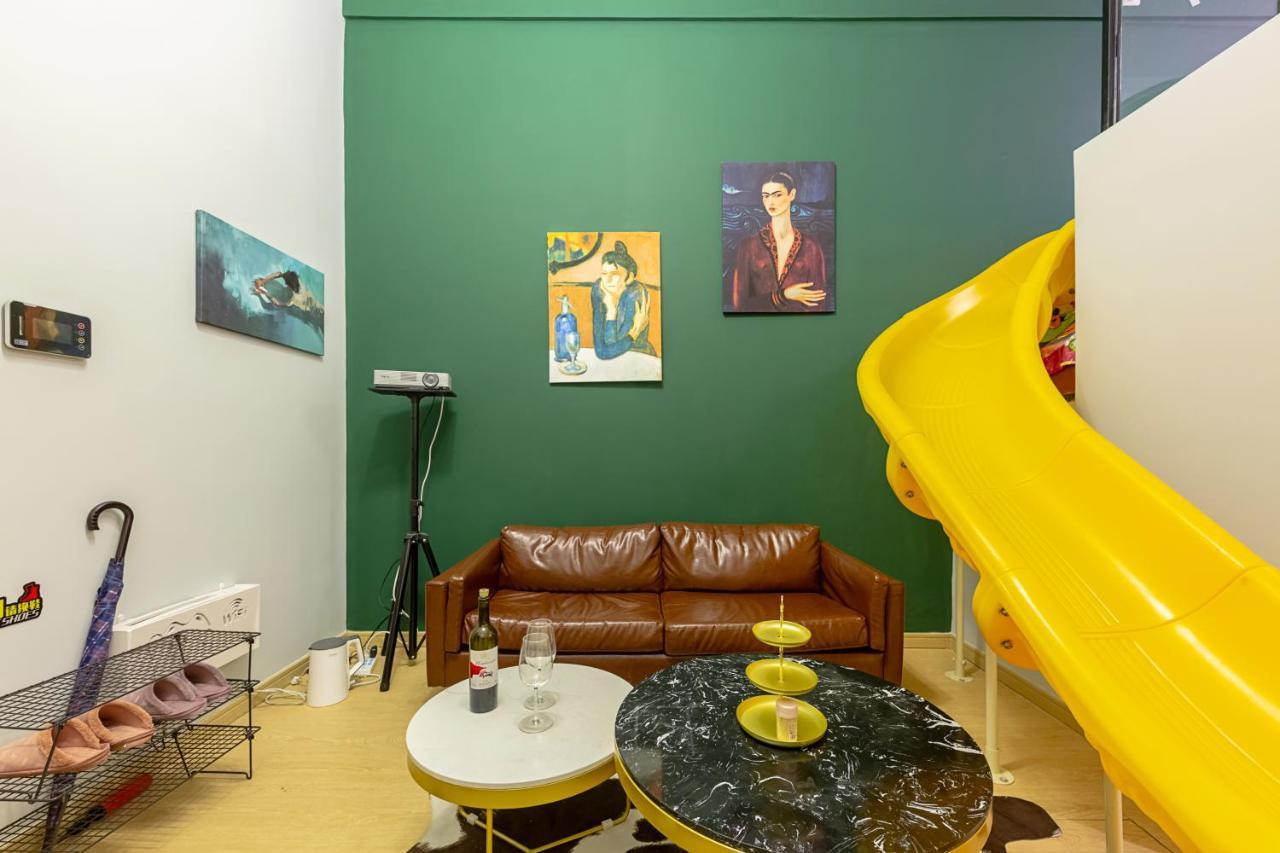 Loft Apartment With Slide Hammock With Movie Viewing Hangzhou Eksteriør billede